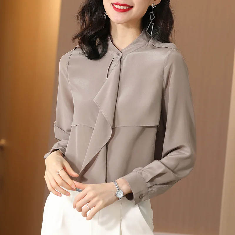 Real Mulberry Silk Blouses for Women High Quality
