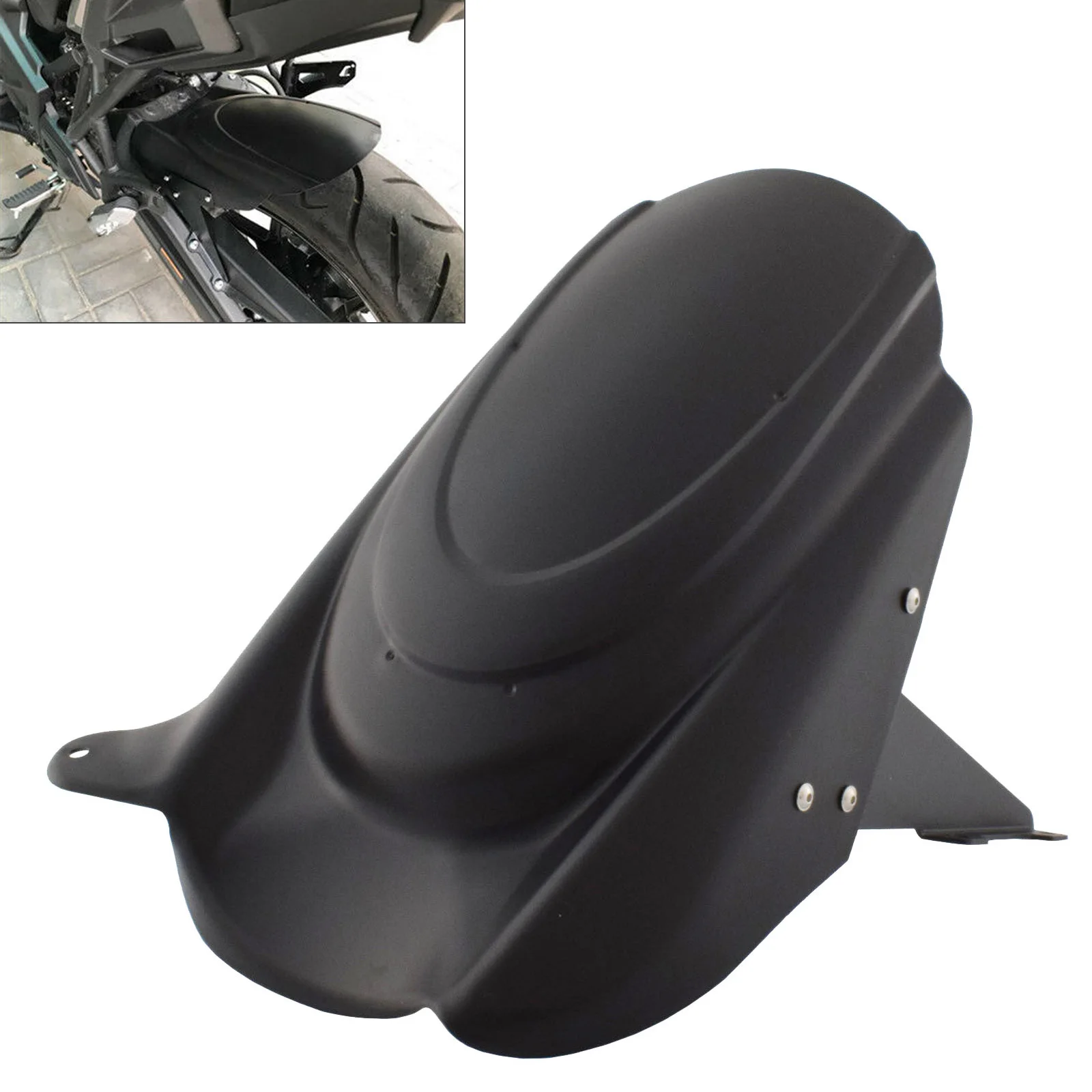 Брызговик для задних шин Hugger Fender Mudsling черный брызговик KAWASAKI Versys KLE 650 KLE650 LE650 2007 2020|