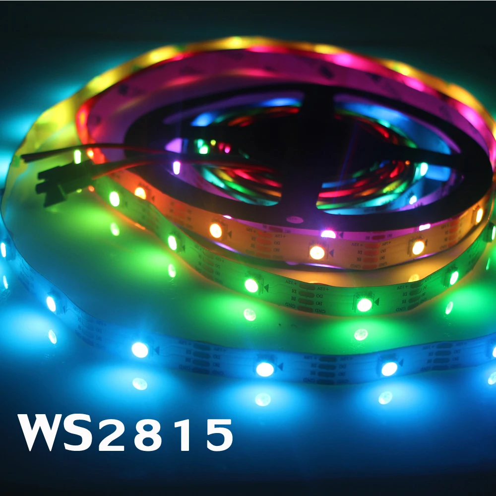 Upgraded WS2812B WS2813 WS2815 LED strip light Dual Signal Addressable tape DC 