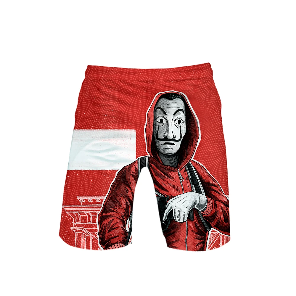 salvador Dali 3D Game Shorts Men Beach Shorts Saint Seiya Sweatshirt Harajuku Tracksuit Hawaii Shorts Drop Ship