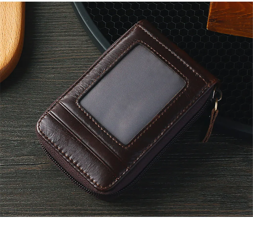 Bycobecy, RFID Блокировка, винтажный Кошелек, Чехол для карт, унисекс, высокое качество, натуральная кожа, organ, кошельки, бизнес кошелек, держатель для карт