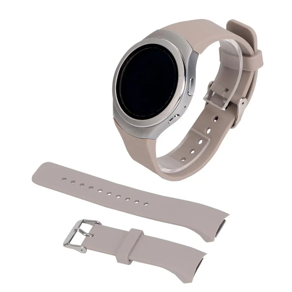 UIENIE однотонный силиконовый ремешок для часов с адаптером для samsung gear S2 RM-720 браслет ремешок для часов