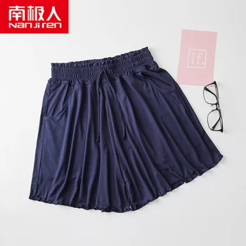 

nanjiren women underwear femal pajama pants warm modal drawstring casual sleep shorts solid color sleep bottoms