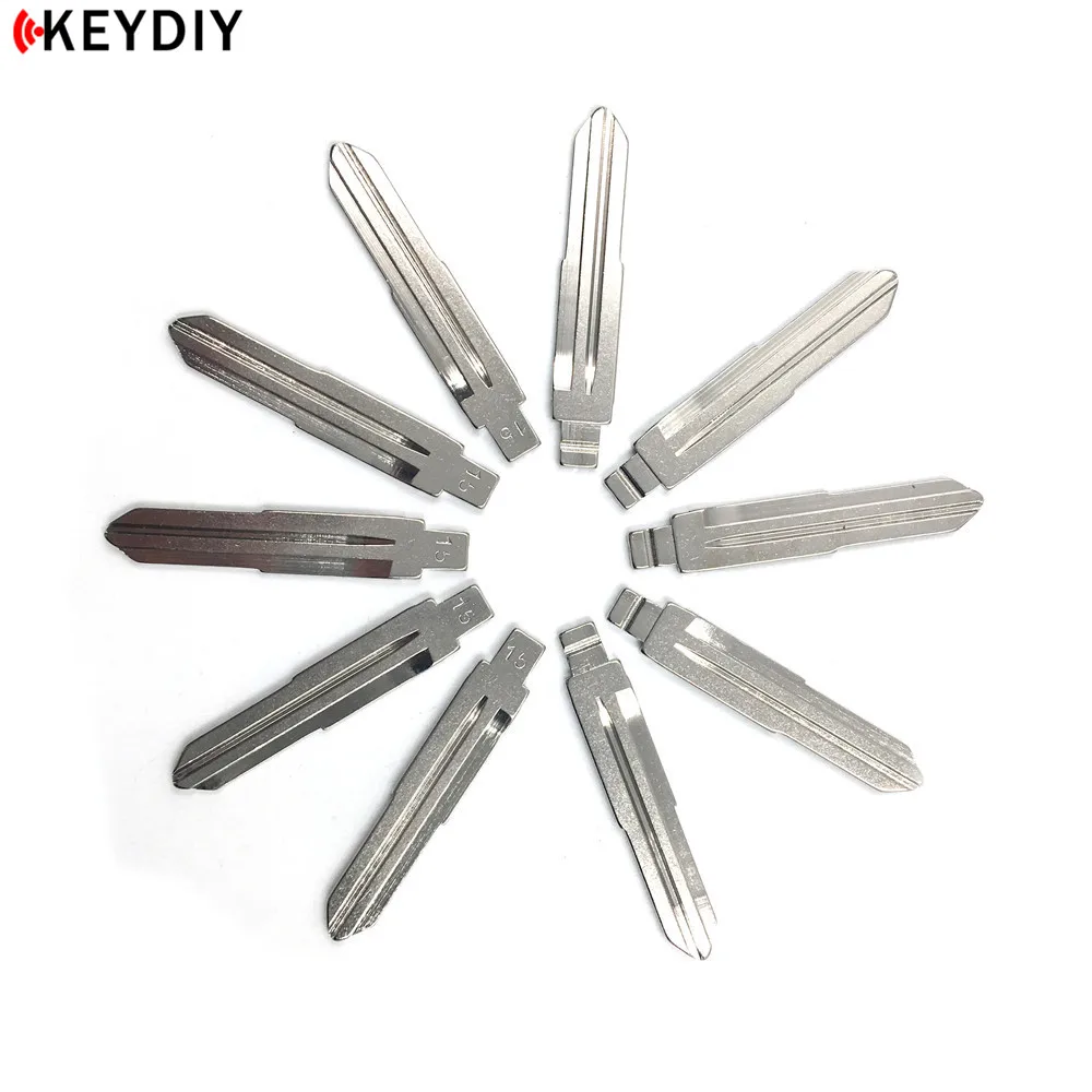 KEYDIY 10 шт. металлический пустой необработанный флип KD/JMD/VVDI дистанционный сменный