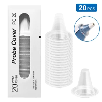

20PCS Disposable Ear Thermometer Covers Forehead Thermometer Earmuff Thermometer Probe Caps Thermometer Earmuff