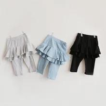 Коллекция года; корейский стиль; сезон лето; для девочек; повседневные однотонные Капри-кюлоты; Южная Корея; детская одежда; повседневные кюлоты; детская одежда