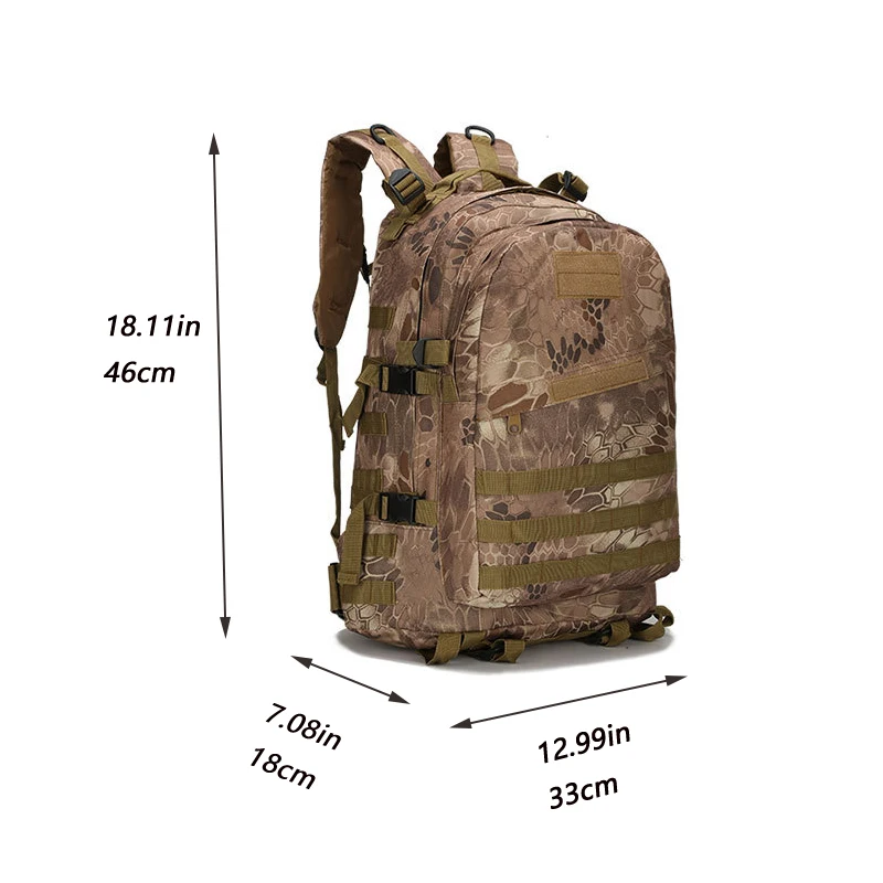 Большой емкости Военный Тактический штурмовой рюкзак армейский Молл Водонепроницаемый маленький рюкзак для наружного туризма кемпинга охоты