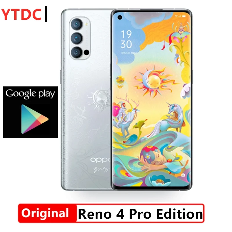 Смартфон Oppo Reno 4 Pro с двумя сим-картами 6.5 дюйма 8+128Гб/12+256Гб цвет и комплектация на
