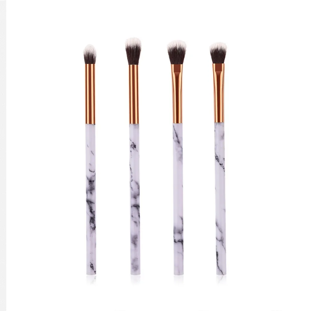

Hot selling 1/4 Pcs Women Marble Texture Marbling Handle Eyeshadow Brush Powder Blending Concealer Makeup Cosmetic Brush Tool