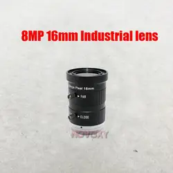 DIY 8 мегапиксельная HD16mm промышленная cctv линза CS крепление 8MP 1 "IR F1.4 широкая для CCTV аналоговая/IP камера Бесплатная доставка