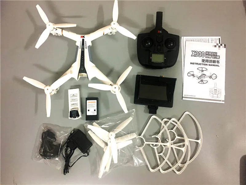 Оригинальный XK X300 F Радиоуправляемый квадрокоптер с FPV 720P монитор камеры 6 осевой