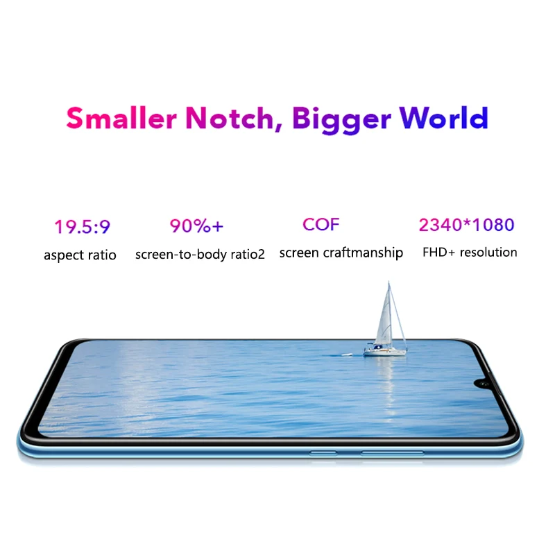 Honor 10 Lite Global Version MobilePhone 6.21 inch 3400mAh Android 9 24MP Camera Smartphone with Google Play OTA Update