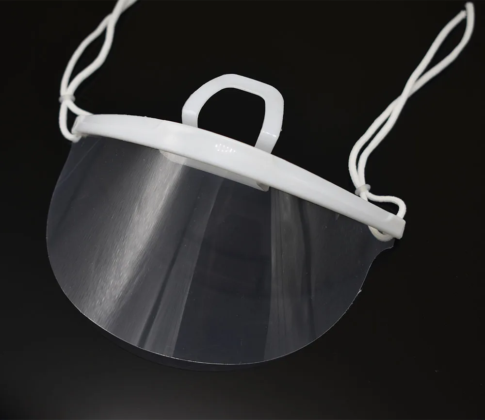 10 шт. двухсторонняя противозапотевающая пластиковая маска улыбка прозрачная