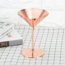 Cocktail Glass 304 Stainless Steel Goblet Champagne Red Wine Glass Cocktail Glass Cup Rose Gold Bar Acccessory