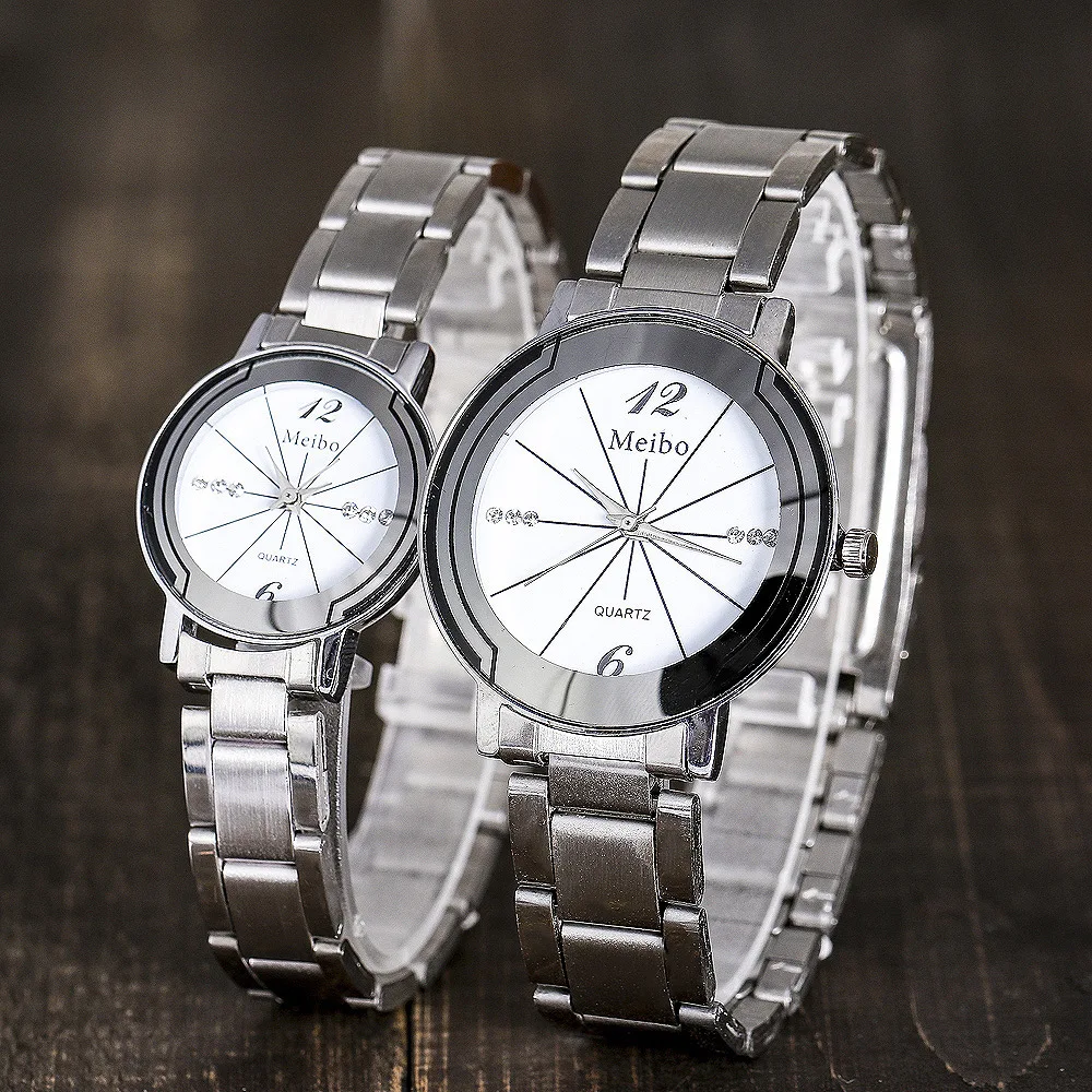 Reloj Mujer Лидирующий бренд женские кварцевые часы ремешок из нержавеющей стали