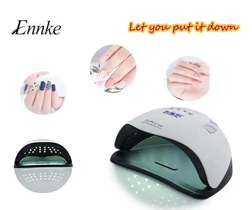 2020 New Models SUN X7 MAX 114W 57-Bead UV LED Lamp Four-Speed Comfortable Warm And Fast Drying Curing Nail Manicure Dryer | Красота и