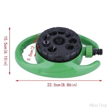 

9 Function Garden Lawn Plants Watering Sprinkler 360 degree Spray Nozzle Irrigation Ju03 20 Dropship