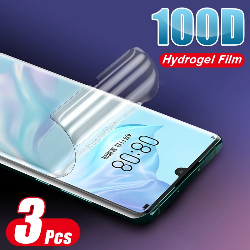 3 шт. 100D полное покрытие Гидрогелевая пленка для huawei Honor 8x9 10 Lite 10i 20 Pro защитная пленка мягкая защитная пленка не стекло