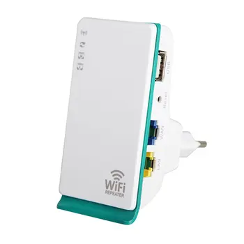 

WiFi Repeater 300Mbps 2.4GHz 2 Ports Wireless-N Router Signal Booster Extender Mini Pocket Amplifier For Home Travel EU Plug