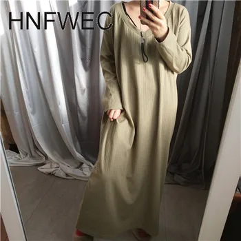 

n Fashion Spring New 2020 Knit Dress Women V Neck Pluz Size Ladies Dress Solid Color Fashion Women Clothing Y526