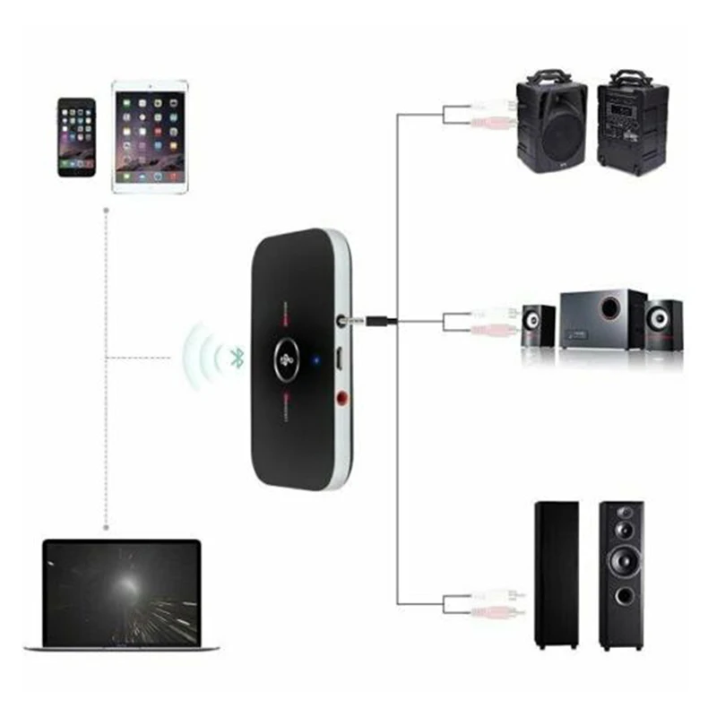 Bluetooth приемник и передатчик беспроводной RCA до 3,5 мм вспомогательный аудио адаптер