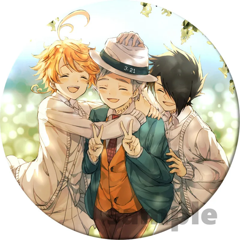 Anime The Promised Neverland Brooch Pin Cosplay Badge  For Clothes Backpack Decoration Children's gift B008 anime cosplay female Cosplay Costumes