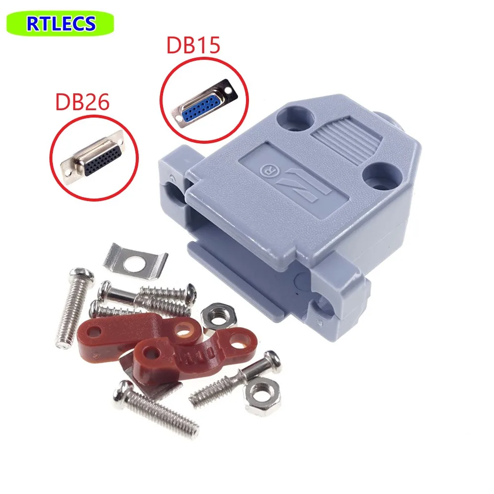 100Pcs-DIY-Kunststoff-D-Sub-stecker-Haube-DB26-26-Pin-3-Reihe-Abdeckung ...