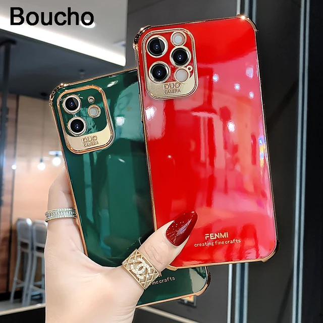 Green Gold Electroplated Phone Case for iPhone 11 Pro Max XR XS MAX Soft  Shiny Luxury Cases for iPhone 6s 7 8 Plus Fashion Cover - AliExpress