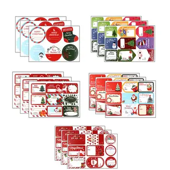 

15pcs Merry Christmas Written Stickers Handmade Cake Packaging Sealing Label Stickers for Baking DIY Gift Stickers