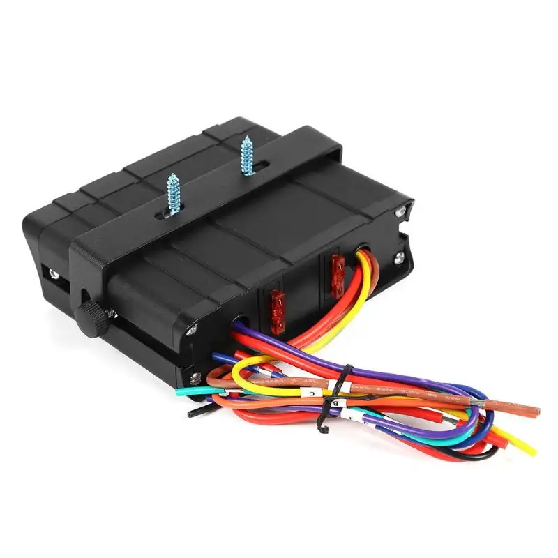 30A Rocker Switch Box Аварийная Строб-лампа 6 банд контроллер панель автомобиля судовое оборудование с водонепроницаемым резиновым кольцом