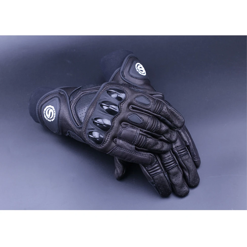 Новые кожаные гоночные перчатки для дышащей высокой гибридное воздействие, ударопрочный мотоцикл SKG524