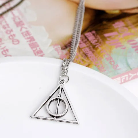 HarriPotter волшебная палочка прибор для поворота времени вспять песочные часы Воровка Квиддич игрушки-брелоки ожерелье треугольное ожерелье фигурки экшн-игрушек