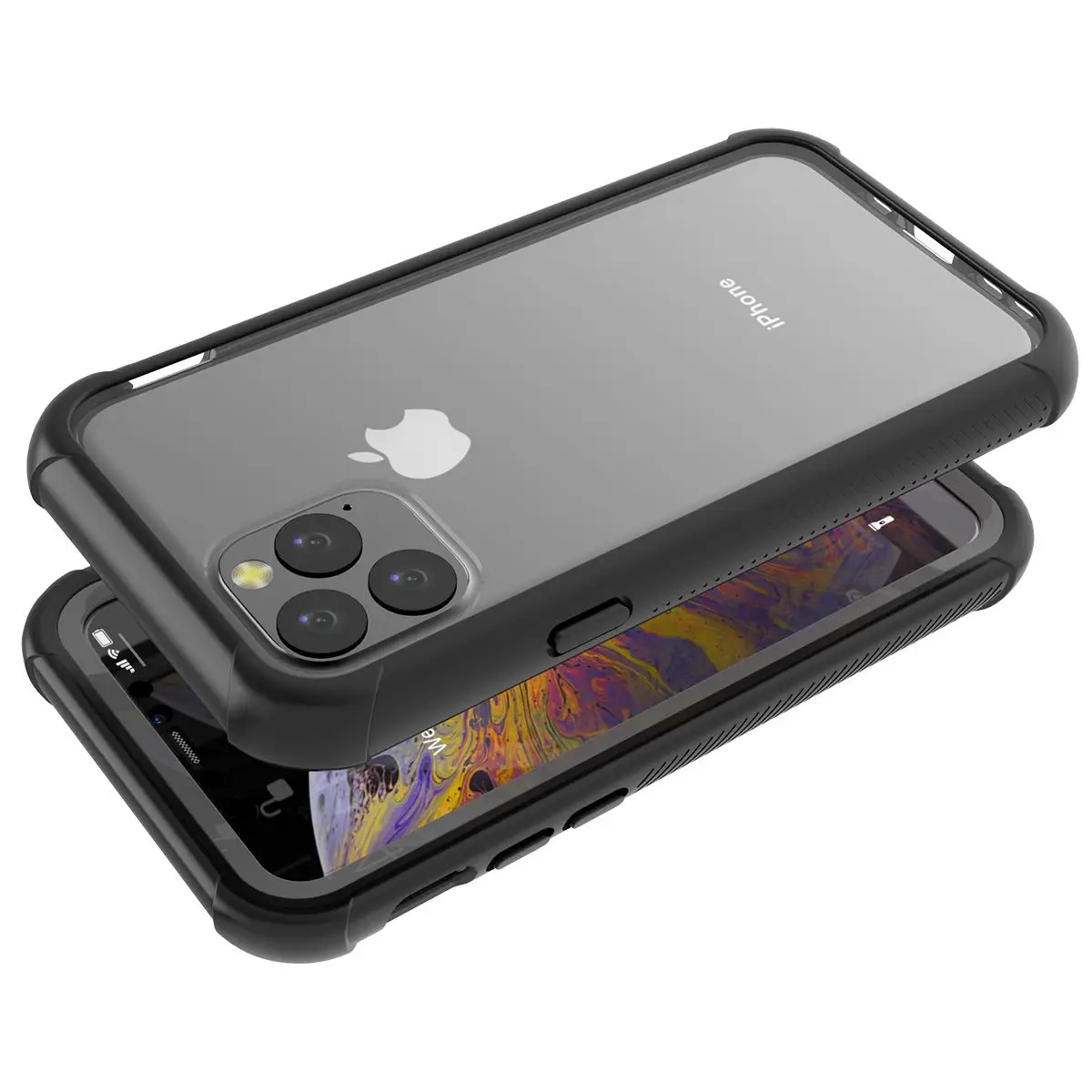 Чехол для iPhone 11Pro 11 Pro Max, водонепроницаемость в повседневных условиях, защита 360 градусов, ударопрочный чехол для iPhone 11 6,1, прозрачный чехол