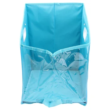 

1Pc Folding Cabinet Sundry Storage Box Household Storage Cabinet (Sky-blue)
