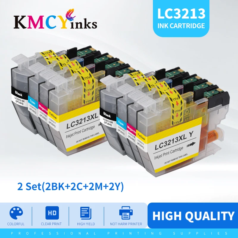 KMCYinks совместимый картридж с чернилами LC3211 LC3213 для Brother DCP-J772DW DCP-J774DW MFC-J890DW MFC-J895DW