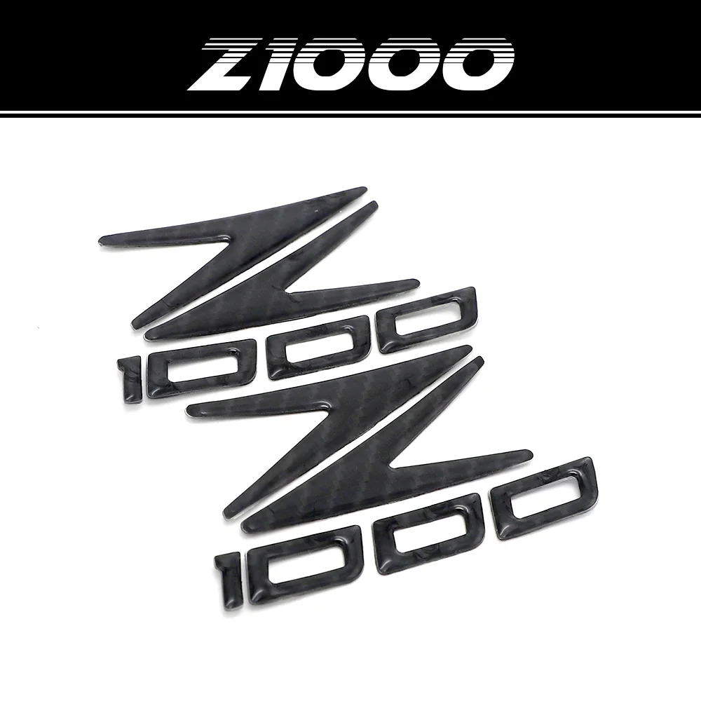 Наклейка для мотоцикла KAWASAKI Z1000 Z 1000 бак топливный шлем обтекатель панели из углеродного волокна крышка батареи эмблема наклейка сбоку Z1000