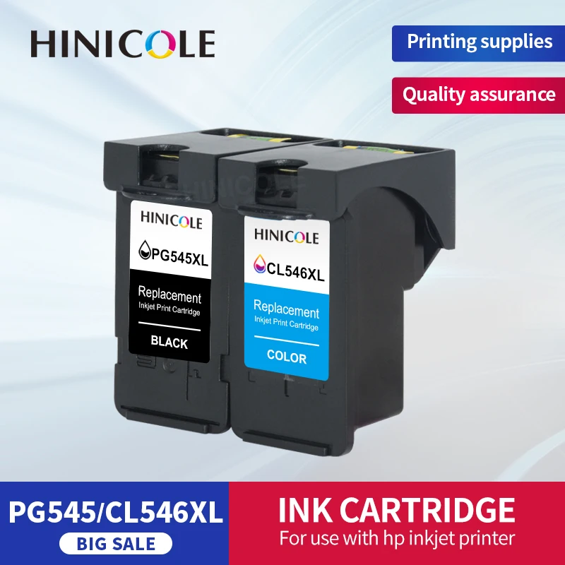 Sostituzione Di Hinicole 545 546 Xl Per Le Cartucce Di Inchiostro Di Cl-546 Xl Di Canon Per Pixma Mx495 Ip2850 Ts3151 Ts3150 Mg2500 Mg2550S