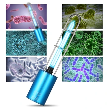 

Rechargeable UV Sterilizer Light Air Purifier DC 5V Ultraviolet+Ozone UV Germicidal Lamp Sterilization Light for Car Home Office