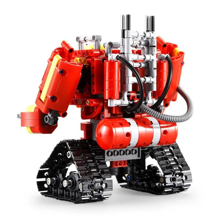 RC Technic defensor робот Кирпичи Модель автомобиля строительные полицейские блоки РОБОТ автомобильный блок город пожарная машина Кирпичи игрушки для детей