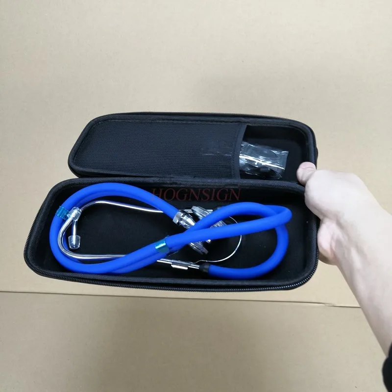 box and blue Stethoscope double-sided stethoscope pediatric double-sided stethoscope storage boxs