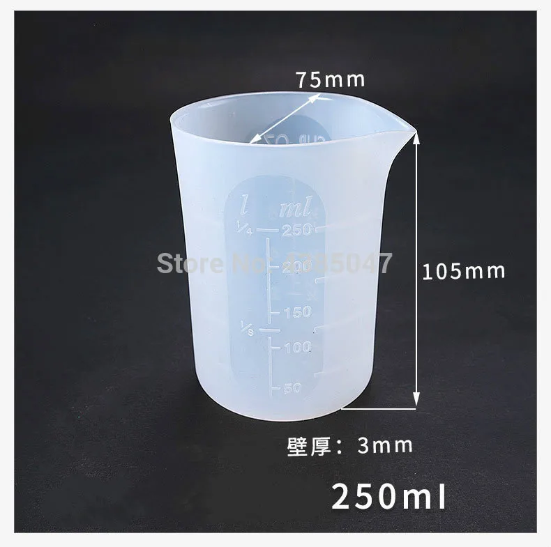 100/250/350/750ml одноразовые силиконовый мерный стаканчик клей измерительный инструмент ювелирные весы смолы формы для изготовления ювелирных изделий инструмент