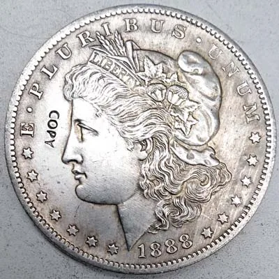 1888 Копия монет США 1878-1921 MORGAN DOLLAR коллекционные монеты - Цвет: 1888