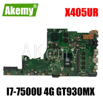 

Akemy X405UR For Asus X405U X405UN X405UR X405URR X405URP X405UQ X405UF Laotop Mainboard X405UR Motherboard I7-7500U GT930MX 4GB
