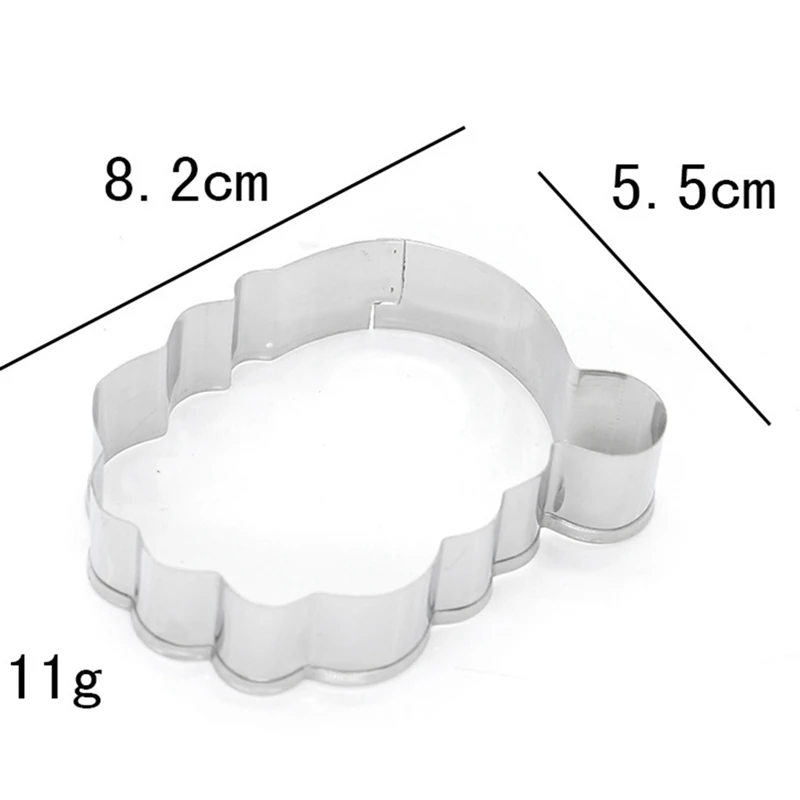 14pcs/set Christmas Cookie Cutter Stainless Steel Cut Candy Biscuit Mold Cooking Tools Christmas Metal Cutters Mould Snowflake