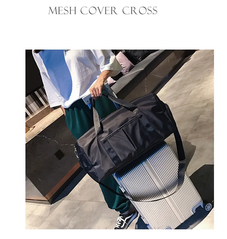 Lv xing бао дай могут быть установлены бар Портативный вещевой мешок Фитнес большой Ёмкость легкие короткие туда и обратно через плечо Для мужчин и Для женщин складной