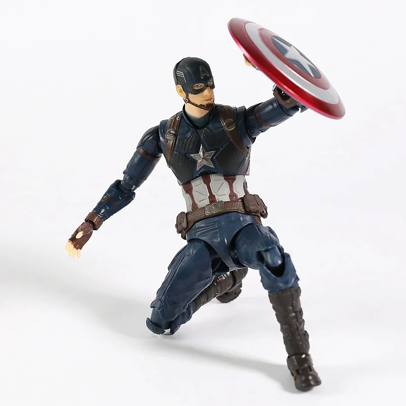 SHF Мстители Endgame Капитан Америка ПВХ фигурка Коллекционная модель игрушки