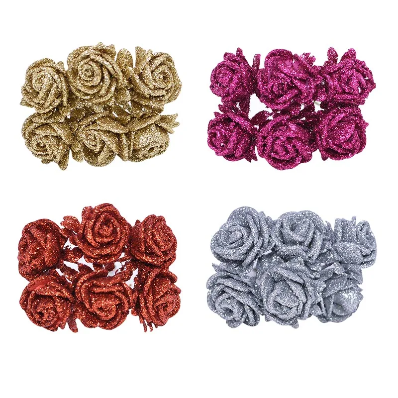 

36pcs Artificial Flowers for Decoration Rose PE Foam Bouquet Flores Wedding Eternal Decoration Mariage Fake Flower Home Supplies
