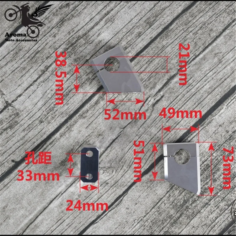 22 мм алюминиевый сплав скутер бар увеличение частей Хром CNC moto rbike руль крепление мото бар зажим moto rcycle ручка бар стояк