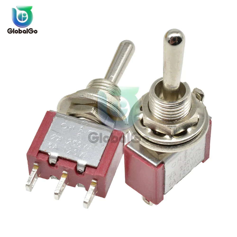 MTS-103 Мини автоматический переключатель 3Pin ВКЛ.-ВЫКЛ.-ВКЛ. 13*8 мм 125 V/5A 250 V/2A 125 V/6A 250 V/3A 1/4 дюймов монтажные выключатели питания