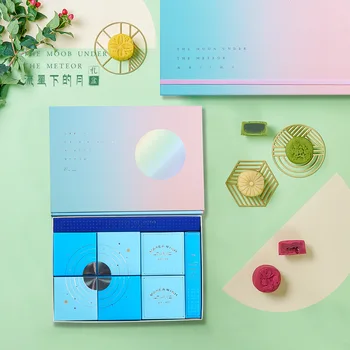 

2020 New Style 6 Capsules 8 Tablets Cold Cover Moon Cake Gift Box Mid-Autumn Festival Creative with Souvenir Empty Holiday Gift